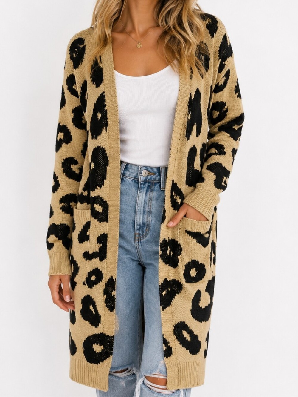 Leopard Cardigan Size Medium
